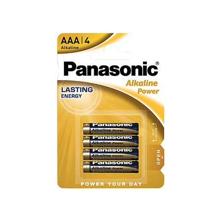 Panasonic Jednorazowa alkaliczna baterie AAA, 4-pack