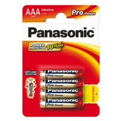 Panasonic Jednorazowa alkaliczna baterie AAA, 4-pack