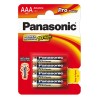 Panasonic Jednorazowa alkaliczna baterie AAA, 4-pack