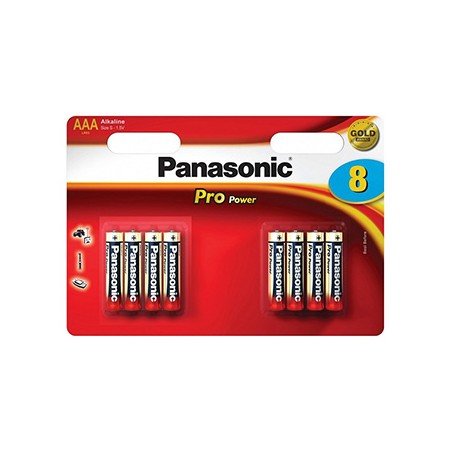 Panasonic Jednorazowa alkaliczna baterie AAA, 8-pack
