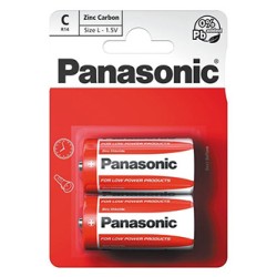 Panasonic Jednorazowa cynkowo-węglowa baterie C, 2-pack