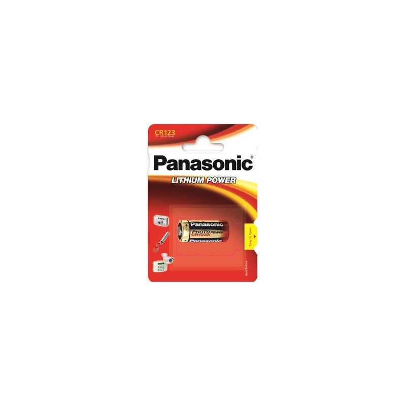 Panasonic Jednorazowa litowa baterie CR123A, 1-pack