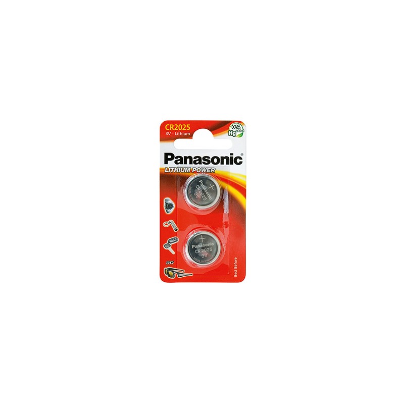 Panasonic Jednorazowa litowa baterie CR2025, 2-pack