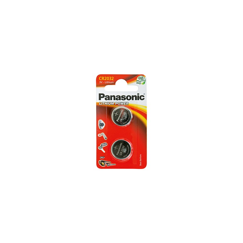 Panasonic Jednorazowa litowa baterie CR2032, 2-pack