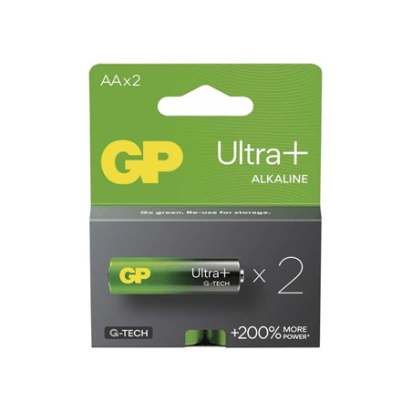 GP Ultra+ Jednorazowa alkaliczna baterie AA, 2-pack