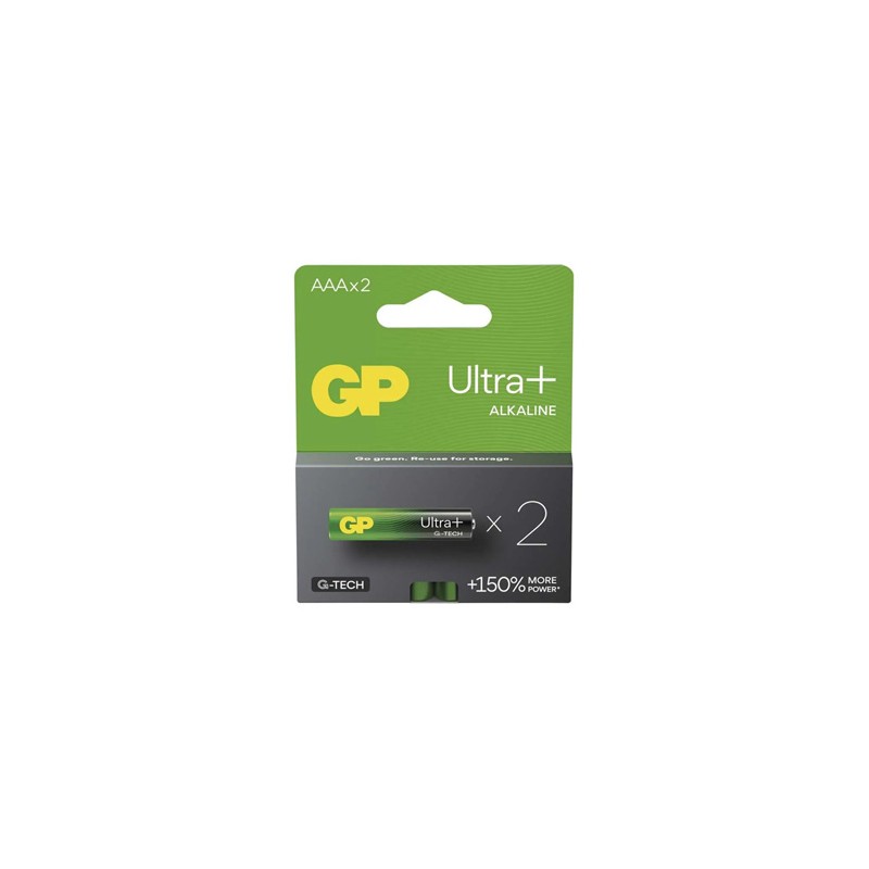 GP Ultra+ Jednorazowa alkaliczna baterie AAA, 2-pack