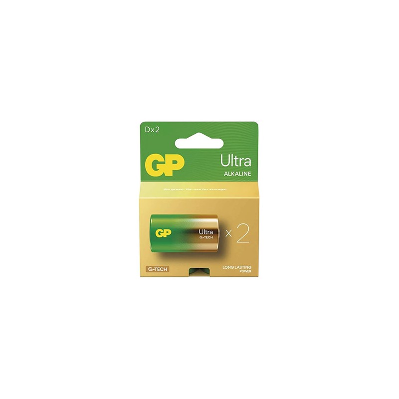 GP Ultra Jednorazowa alkaliczna baterie D, 2-pack