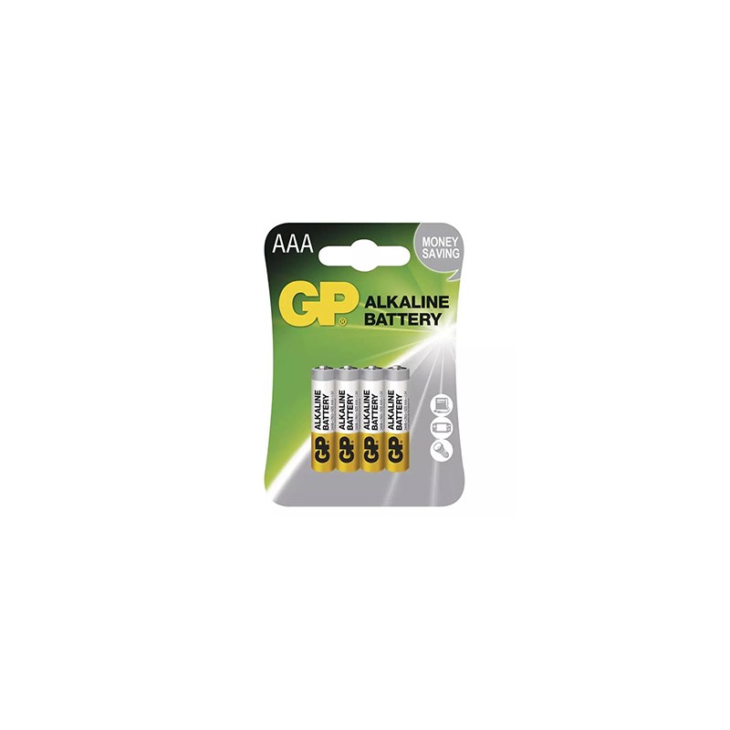 GP Jednorazowa alkaliczna baterie AAA, 4-pack