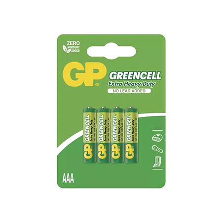 GP Jednorazowa cynkowo-węglowa baterie AAA, 4-pack