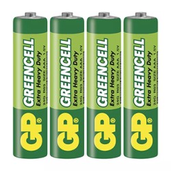 GP Jednorazowa cynkowo-węglowa baterie AAA, 4-pack