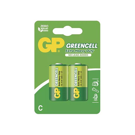 GP Jednorazowa cynkowo-węglowa baterie C, 2-pack