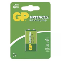 GP Jednorazowa cynkowo-węglowa baterie 9V, 1-pack