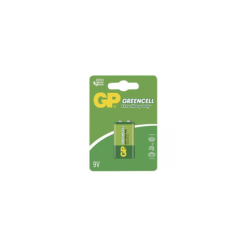 GP Jednorazowa cynkowo-węglowa baterie 9V, 1-pack
