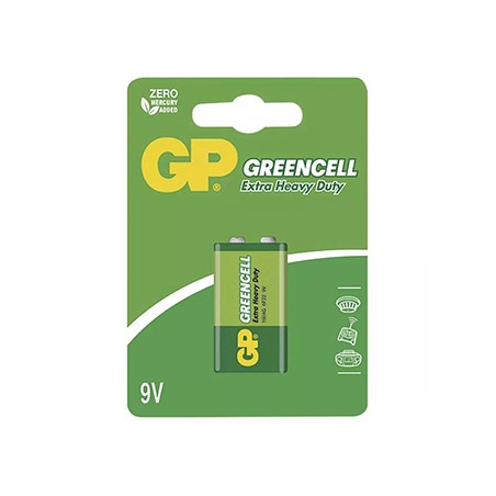 GP Jednorazowa cynkowo-węglowa baterie 9V, 1-pack