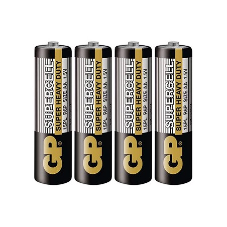 GP Jednorazowa cynkowo-węglowa baterie AA, 4-pack