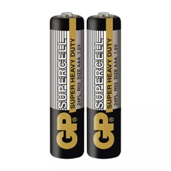 GP Jednorazowa cynkowo-węglowa baterie AAA, 2-pack