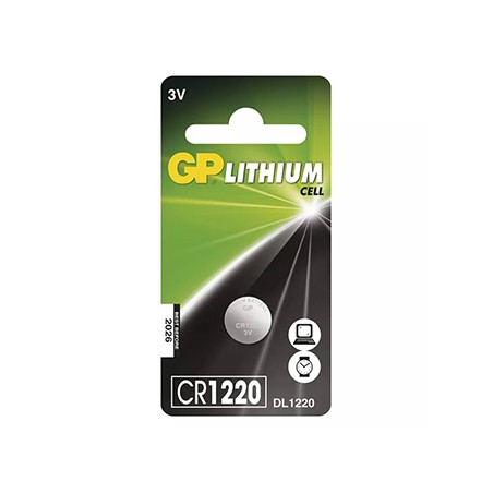 GP Jednorazowa litowa baterie CR1220, 1-pack
