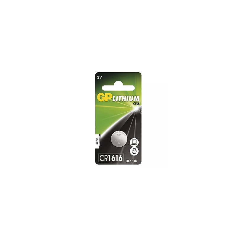 GP Jednorazowa litowa baterie CR1616, 1-pack