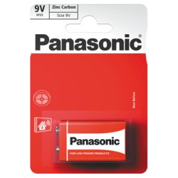 Panasonic cynkowo-węglowa baterie 6F22, 1-pack, EOL