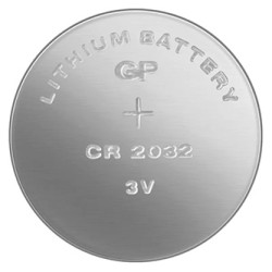 GP Jednorazowa litowa baterie CR2032, 2-pack