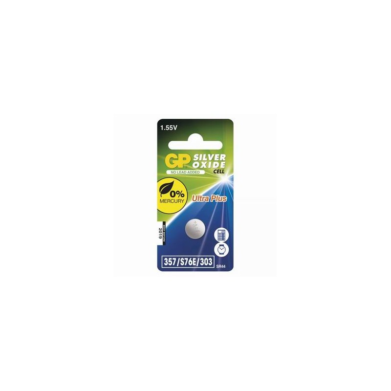 GP Jednorazowa srebrowa baterie SR44/357, 1-pack