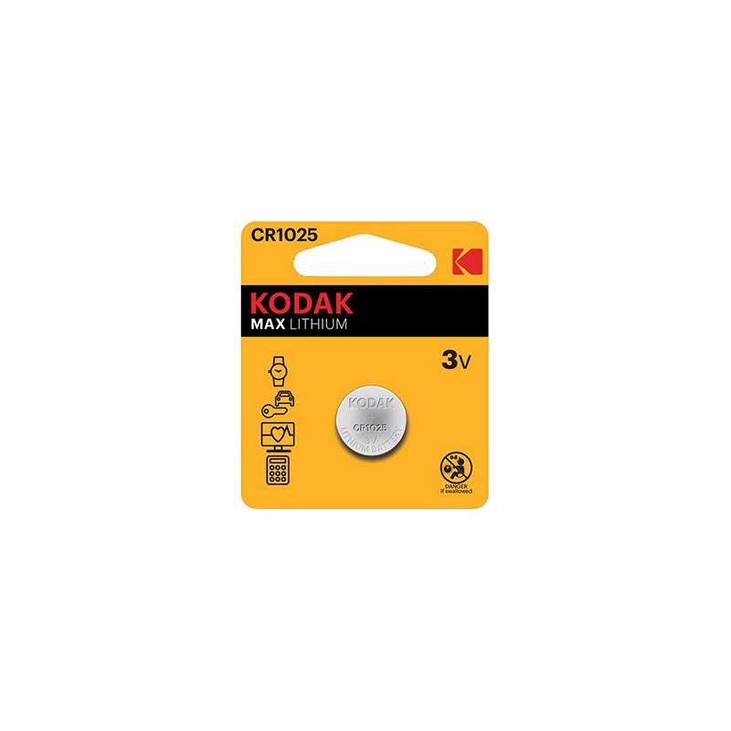 Kodak MAX Jednorazowa litowa baterie CR1025, 2-pack