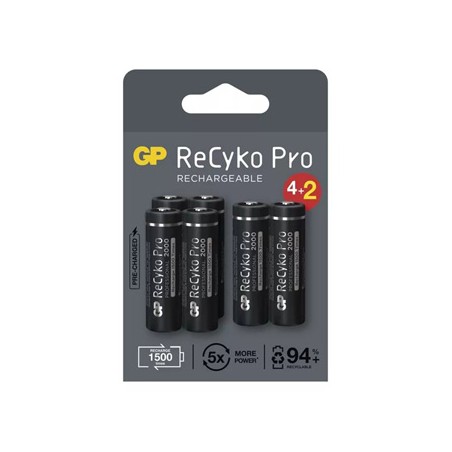 GP Akumulatorki Ni-MH baterie AA, 6-pack