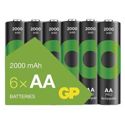 GP Akumulatorki Ni-MH baterie AA, 6-pack