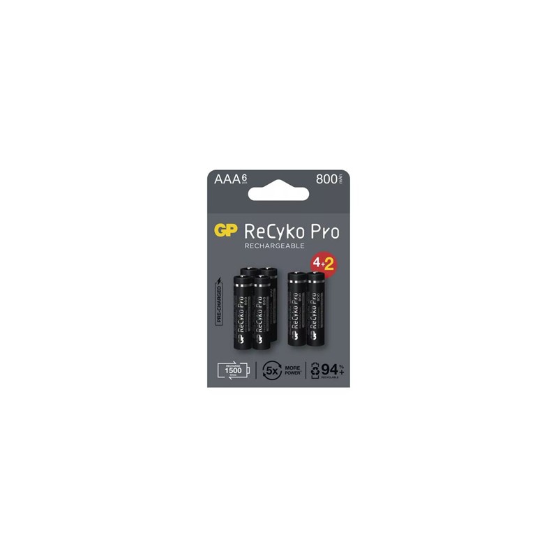 GP Akumulatorki Ni-MH baterie AAA, 6-pack