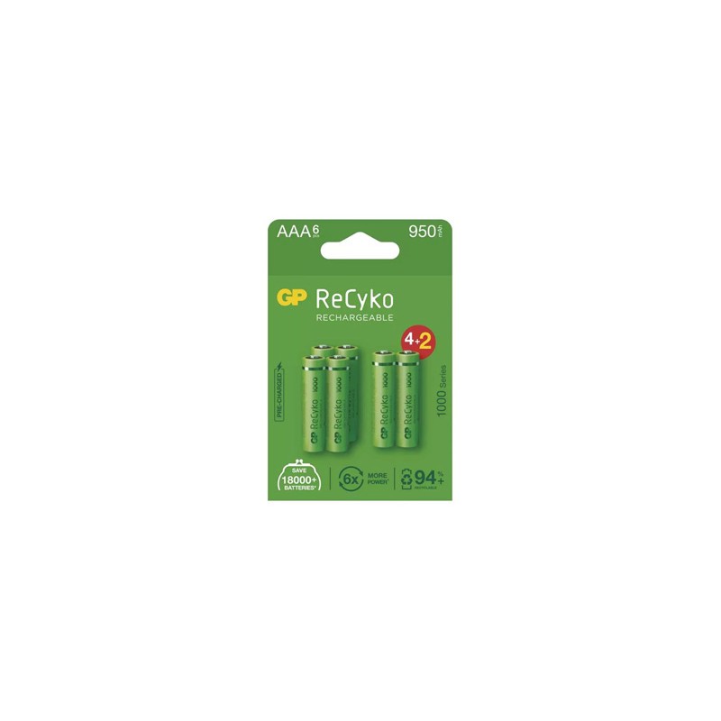 GP Akumulatorki Ni-MH baterie AAA, 6-pack