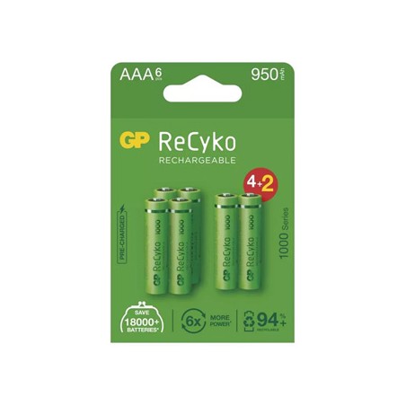 GP Akumulatorki Ni-MH baterie AAA, 6-pack