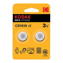 Kodak MAX Jednorazowa litowa baterie CR1616, 2-pack