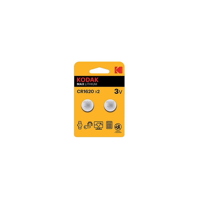 Kodak MAX Jednorazowa litowa baterie CR1620, 2-pack