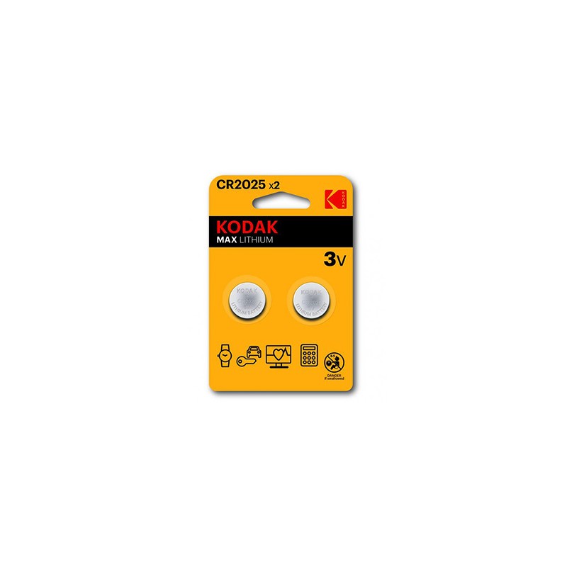 Kodak MAX Jednorazowa litowa baterie CR2025, 2-pack