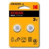 Kodak MAX Jednorazowa litowa baterie CR2025, 2-pack
