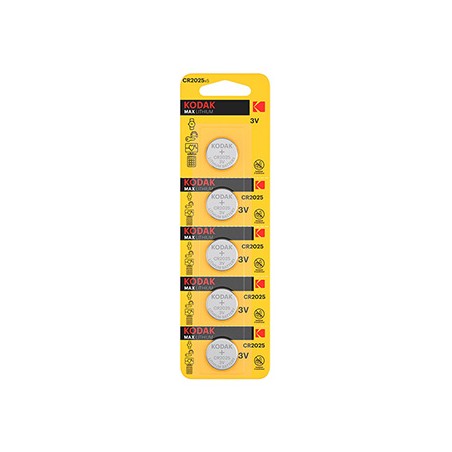 Kodak Jednorazowa litowa baterie CR2025, 5-pack