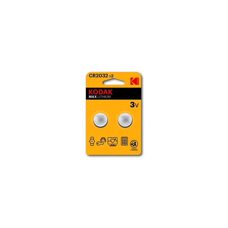 Kodak MAX Jednorazowa litowa baterie CR2032, 2-pack