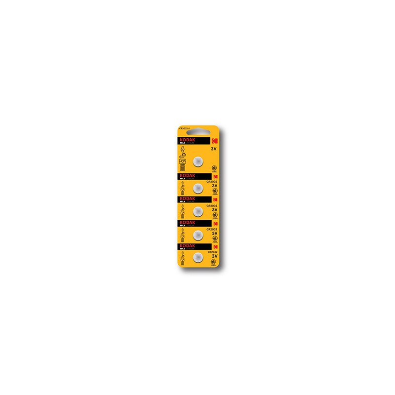 Kodak MAX Jednorazowa litowa baterie CR2032, 5-pack