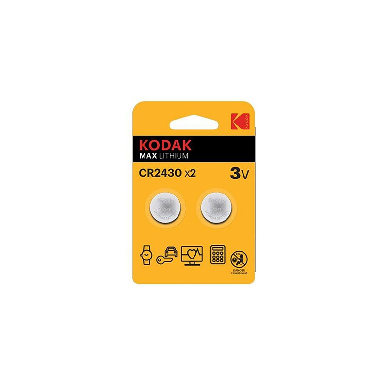 Kodak MAX Jednorazowa litowa baterie CR2430, 2-pack
