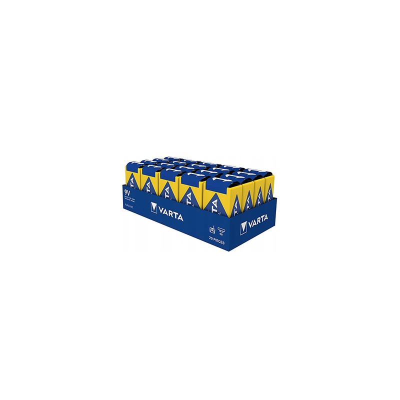 Varta Jednorazowa alkaliczna baterie 9V, 20-pack