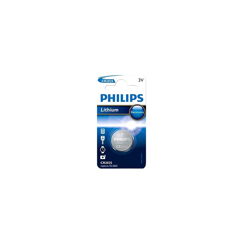 PHILIPS Jednorazowa litowa baterie CR2025, 1-pack