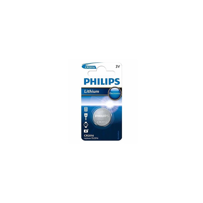 PHILIPS Jednorazowa litowa baterie CR2016, 1-pack