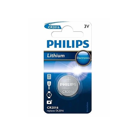 PHILIPS Jednorazowa litowa baterie CR2016, 1-pack