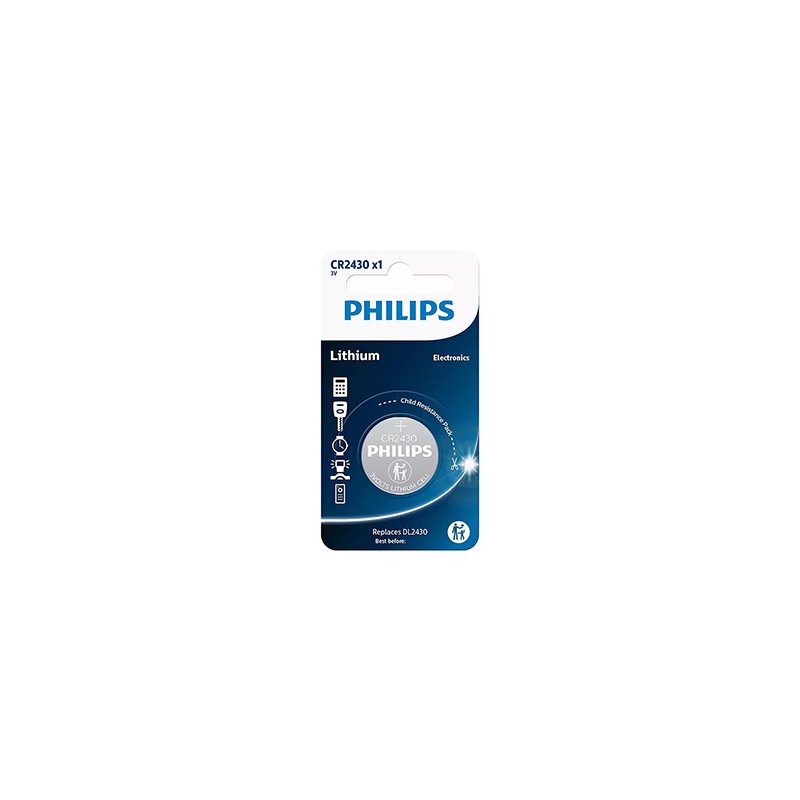 PHILIPS Jednorazowa litowa baterie CR2430, 1-pack