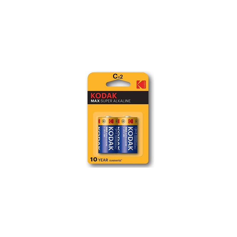 Kodak MAX SUPER Jednorazowa alkaliczna baterie LR14, 2-pack