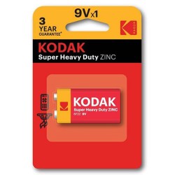 Kodak SUPER HEAVY DUTY Jednorazowa cynkowo-węglowa baterie 9VA, 1-pack
