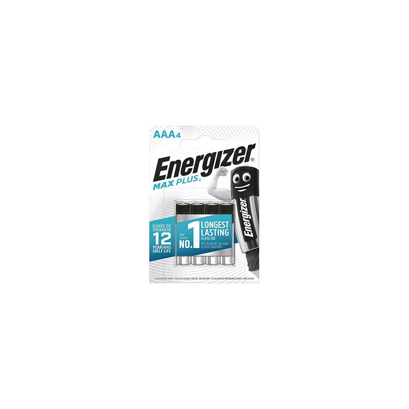 ENERGIZER MAX Plus Jednorazowa alkaliczna baterie AAA, 4-pack