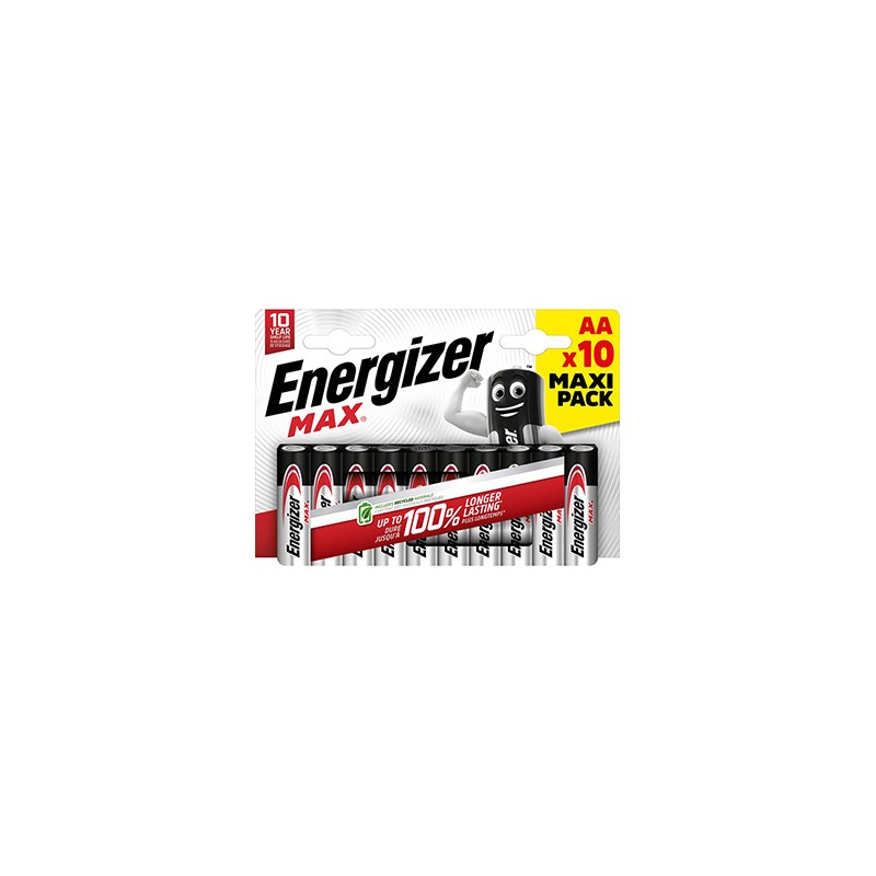 ENERGIZER MAX Jednorazowa alkaliczna baterie AA, 10-pack