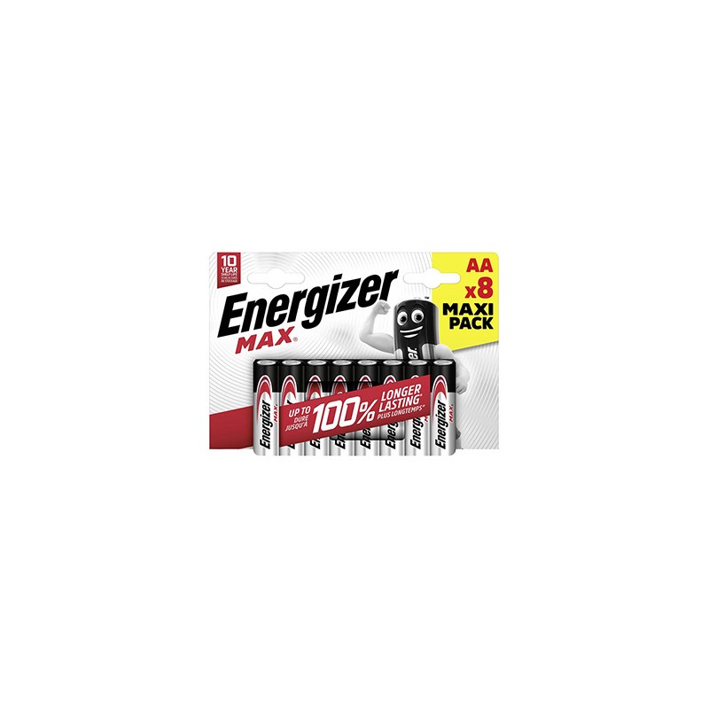 ENERGIZER MAX Jednorazowa alkaliczna baterie AA, 8-pack