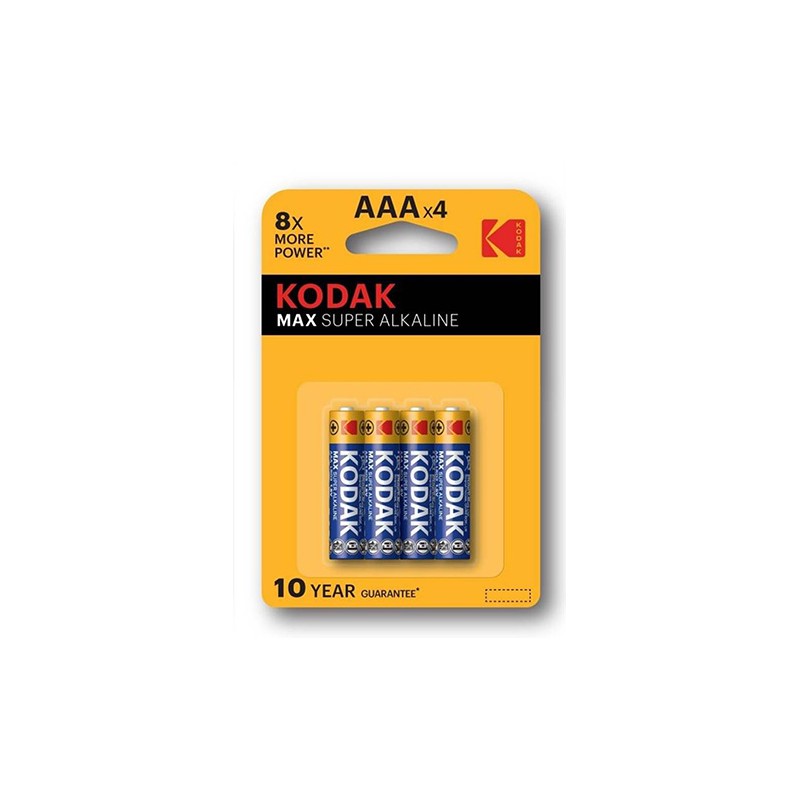 Kodak MAX SUPER Jednorazowa alkaliczna baterie AAA, 4-pack